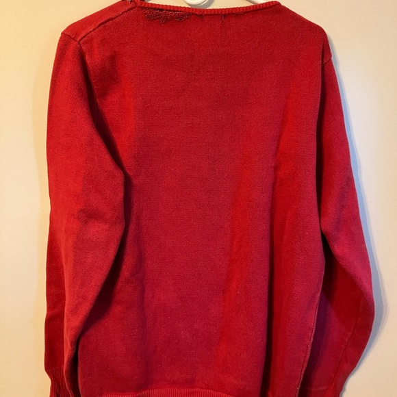 Fun oversized distressed crew neck sweater by Canadian designer - Picture 2 of 4